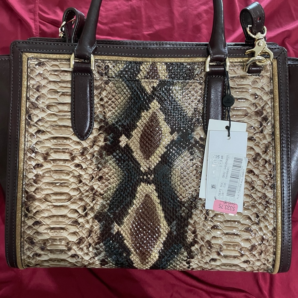 Brahmin Aubree Savino Folklore Genuine Leather purse